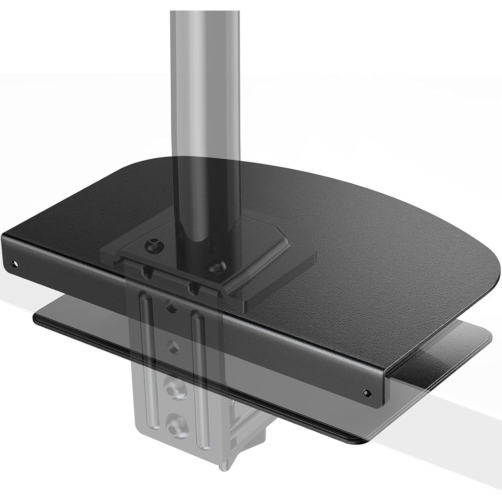 image:imageErGear Monitor Mount Reinforcement Plate Steel Bracket Plate for Thin Glass and Other Fragile Tabletop Fits Most Monitor Stand CClamp Installation