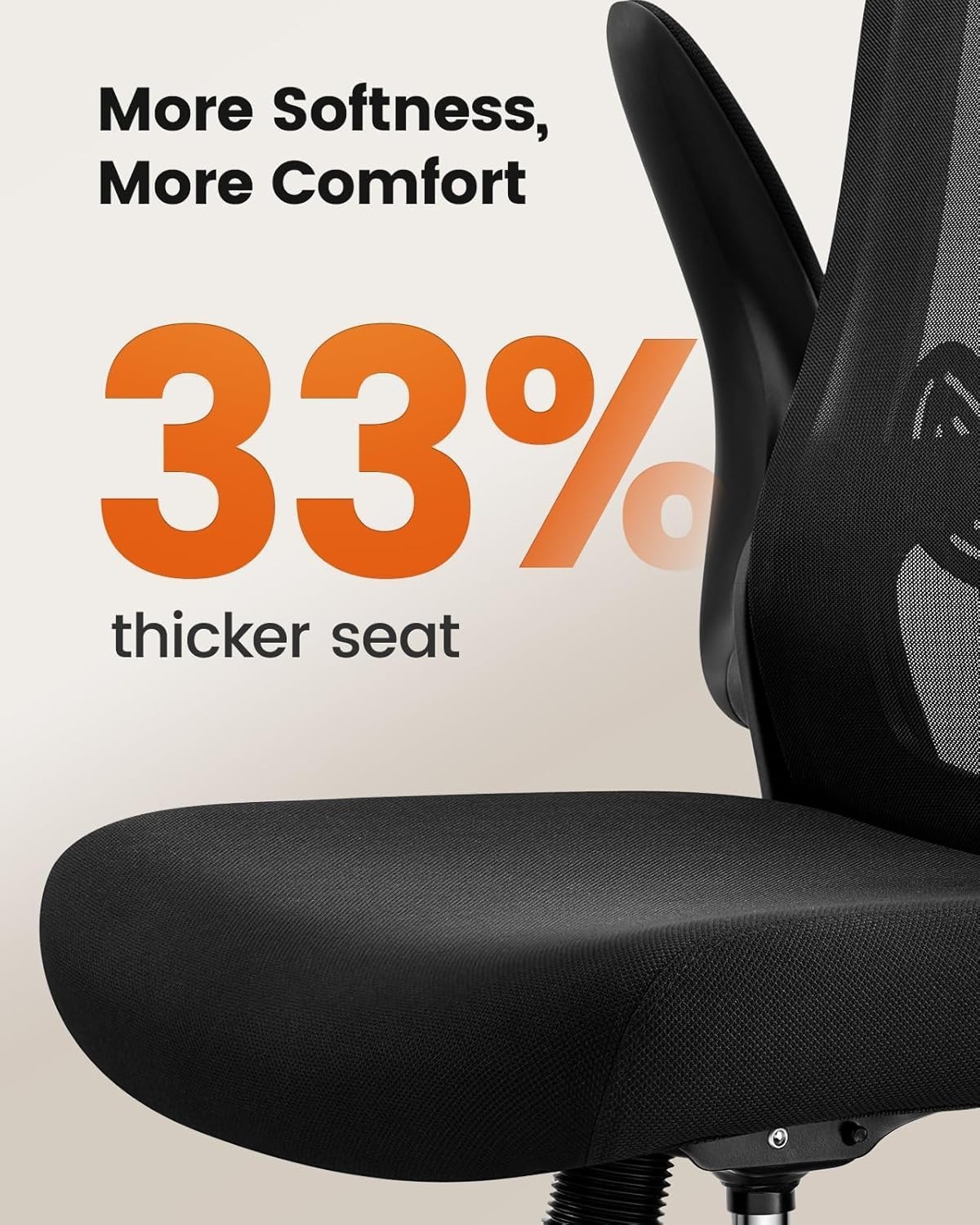 image:imageErGear Drafting Chair Standing Desk Chair with FlipUp Armrests High Desk Chair Adjustable Height Ergonomic Tall Office Chair with Lumbar Support and Adjustable Footrest RingBlack