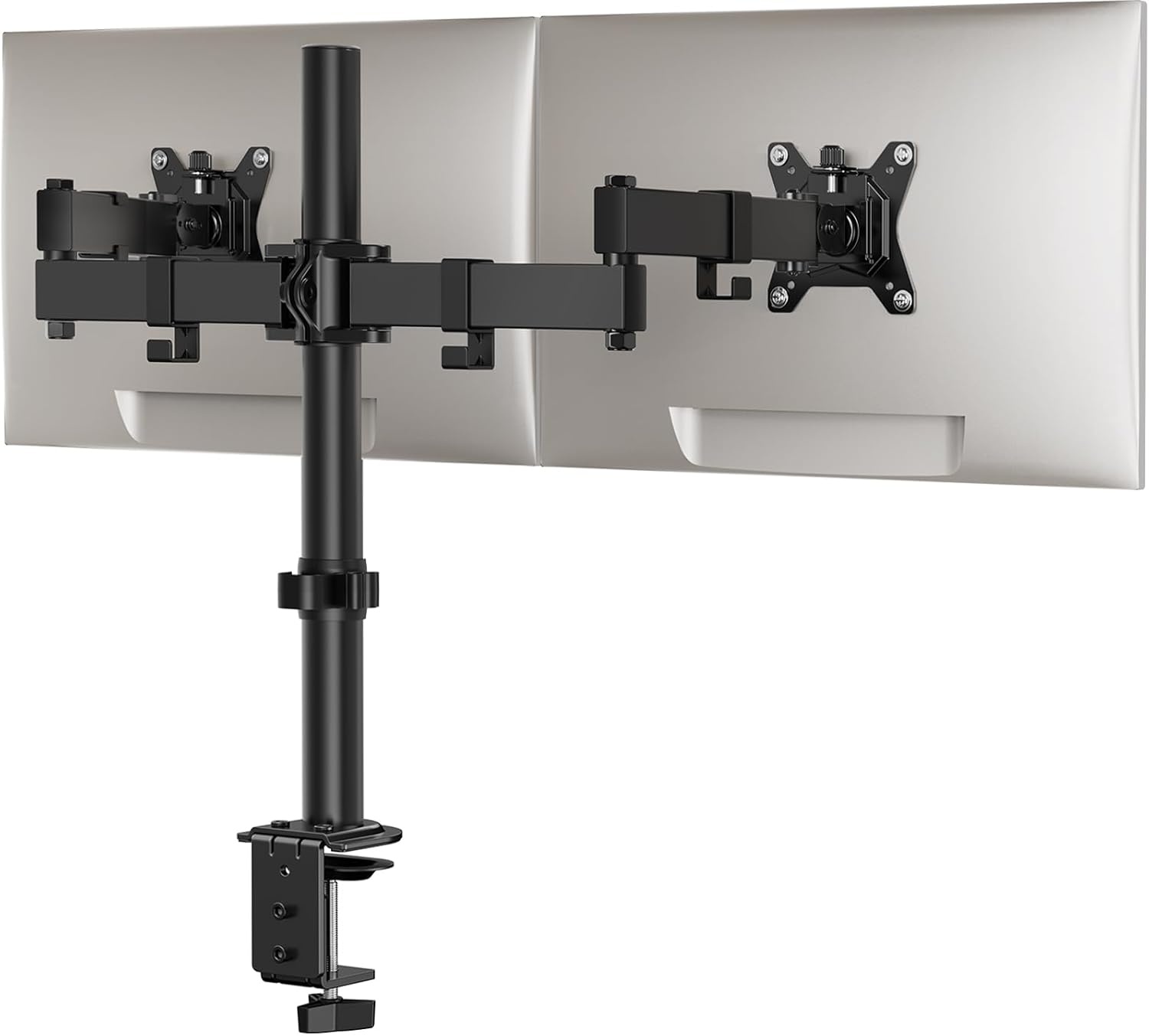 image:imageErGear Dual Monitor Stand HeavyDuty Monitor Mount for 1732 Monitors Flexible Arms with Easy DualMonitor Alignment Sturdy Stepped Arm Design for Superior Support Supports 22 lbs per Arm
