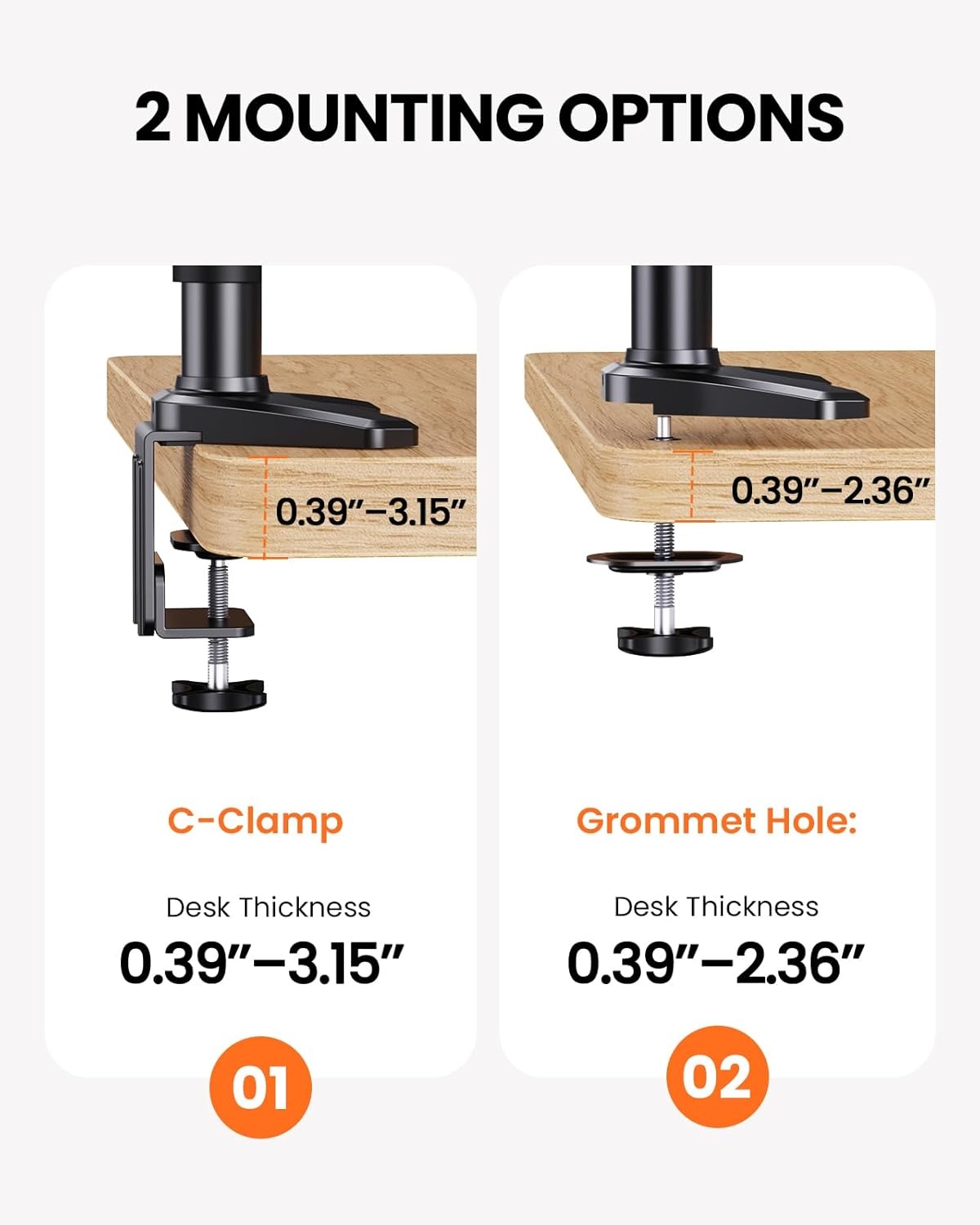 image:imageErGear Single Monitor Arm Fully Adjustable Monitor Mount for 1334 Inch Screens Fast Install Computer Monitor Stand with ToolFree VESA Mount Cable Management Holds 198 lbs Max VESA 100x100mmTriple Arms