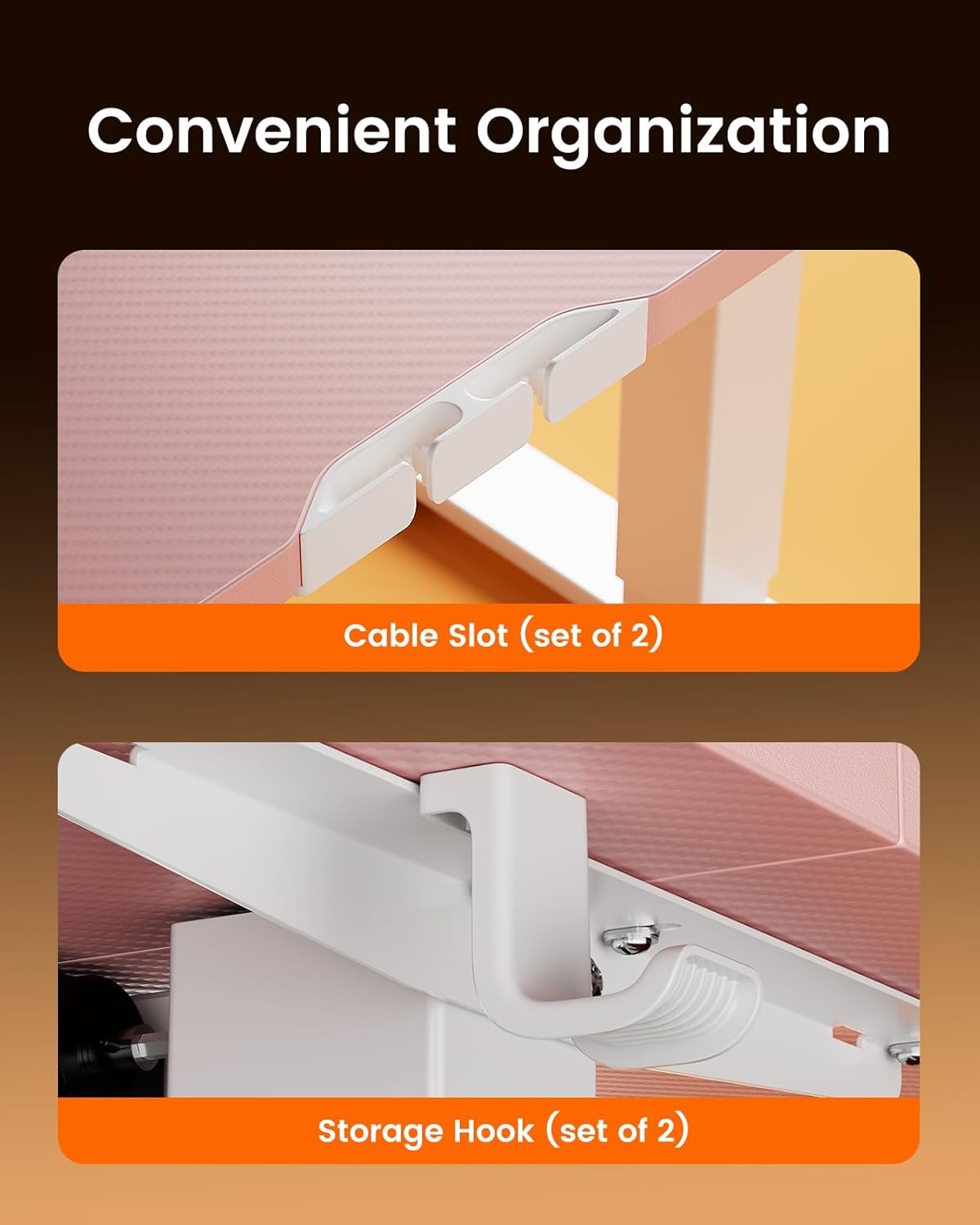 image:imageErgear Height Adjustable Electric Standing Desk 48x24 Inches Sit Stand up Memory Computer Home Office Desk NaturalEGESD5NPink
