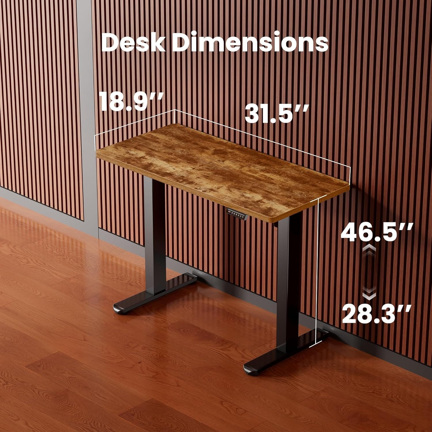 image:imageErgear Height Adjustable Electric Standing Desk 48x24 Inches Sit Stand up Memory Computer Home Office Desk NaturalEGESD5NVintage Brown