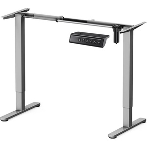 image:imageErGear Electric Standing Desk Legs 4 Memory Height Settings Height Adjustable Desk Frame Sit Stand Table Legs Up to 472 Ergonomic Stand up Converter Base Workstation Black Frame OnlyGrey