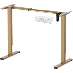 image:imageErGear Electric Standing Desk Legs 4 Memory Height Settings Height Adjustable Desk Frame Sit Stand Table Legs Up to 472 Ergonomic Stand up Converter Base Workstation Black Frame OnlyGlod