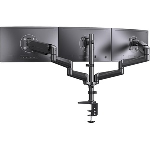 image:imageErGear Single Monitor Arm Fully Adjustable Monitor Mount for 1334 Inch Screens Fast Install Computer Monitor Stand with ToolFree VESA Mount Cable Management Holds 198 lbs Max VESA 100x100mmTriple Arms